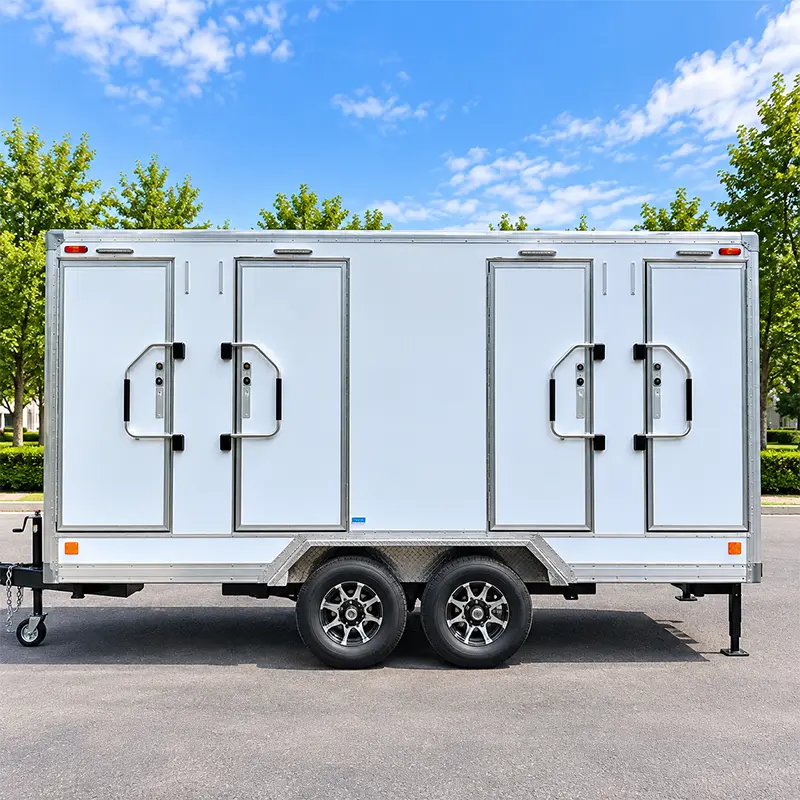 Four Station Luxury Toilet Trailer